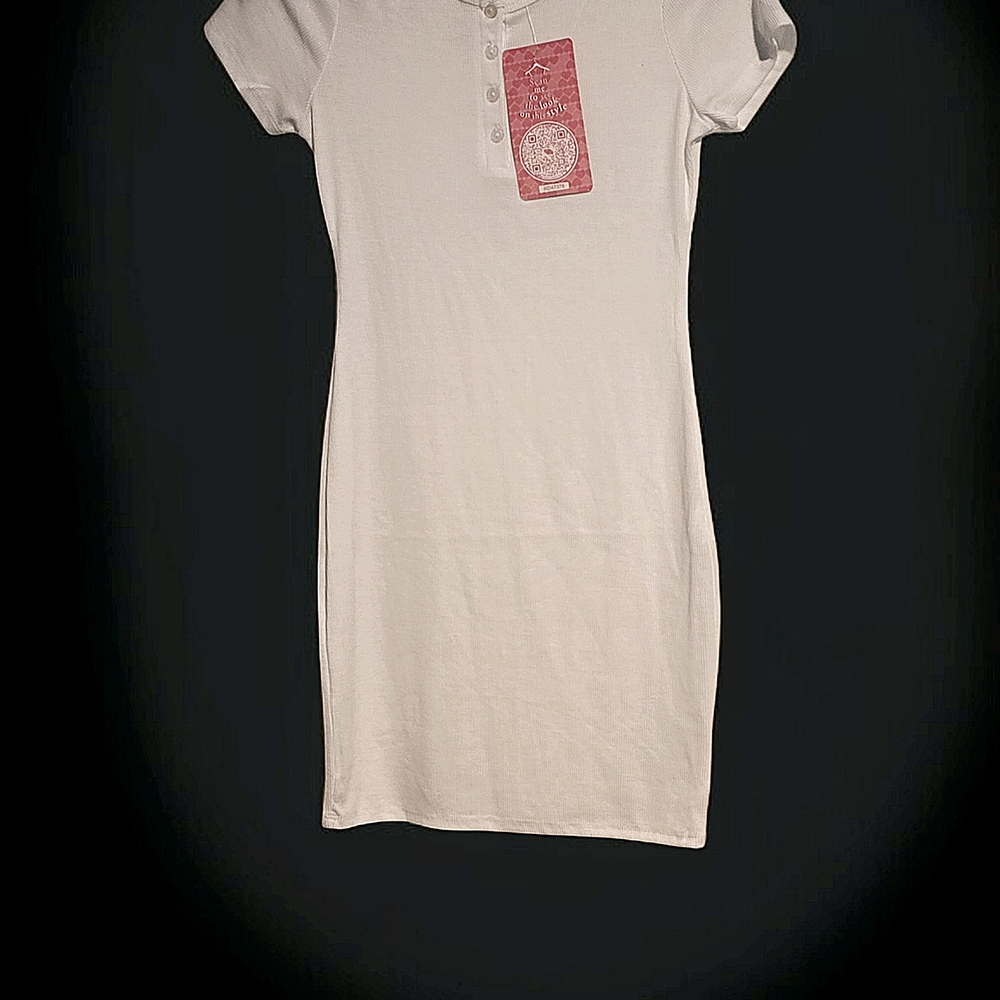 Hearts And Hips White Midi Dress NWT